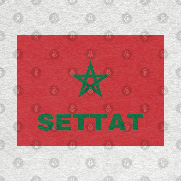 Settat City in Moroccan Flag by aybe7elf